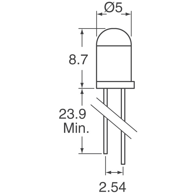 OVLFG3C7 TT Electronics/Optek Technology  Indication LED - Discrète